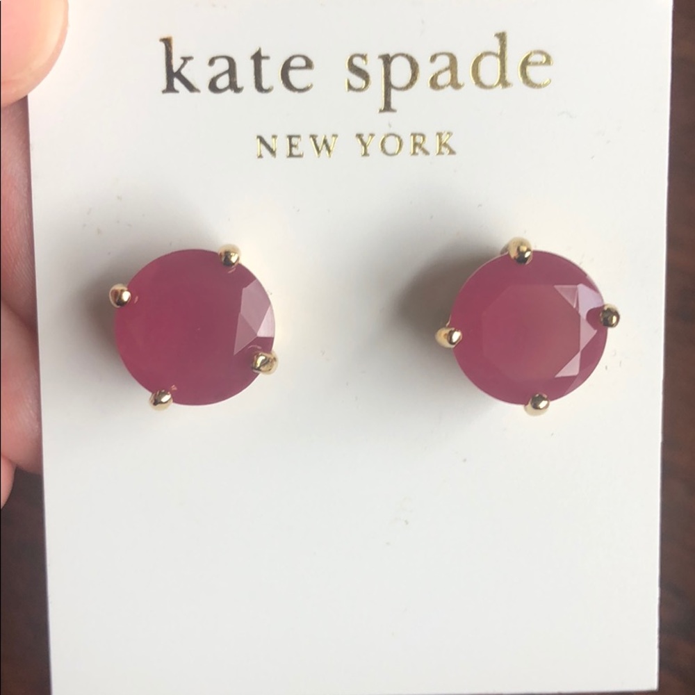 NWT large pink Kate Spade stud earrings